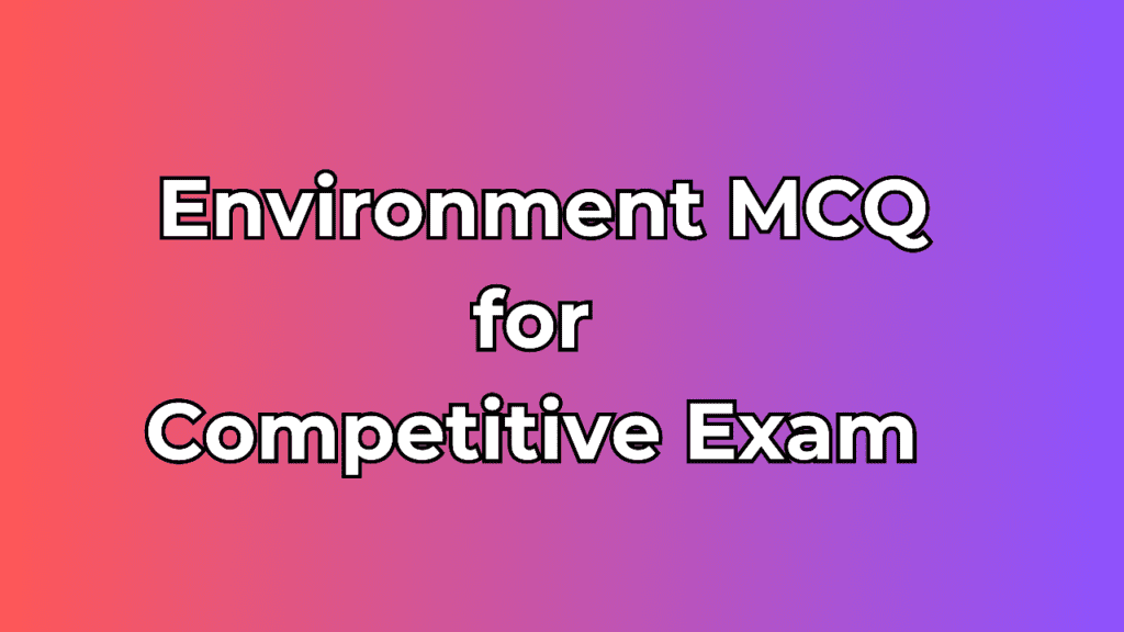 environment mcq