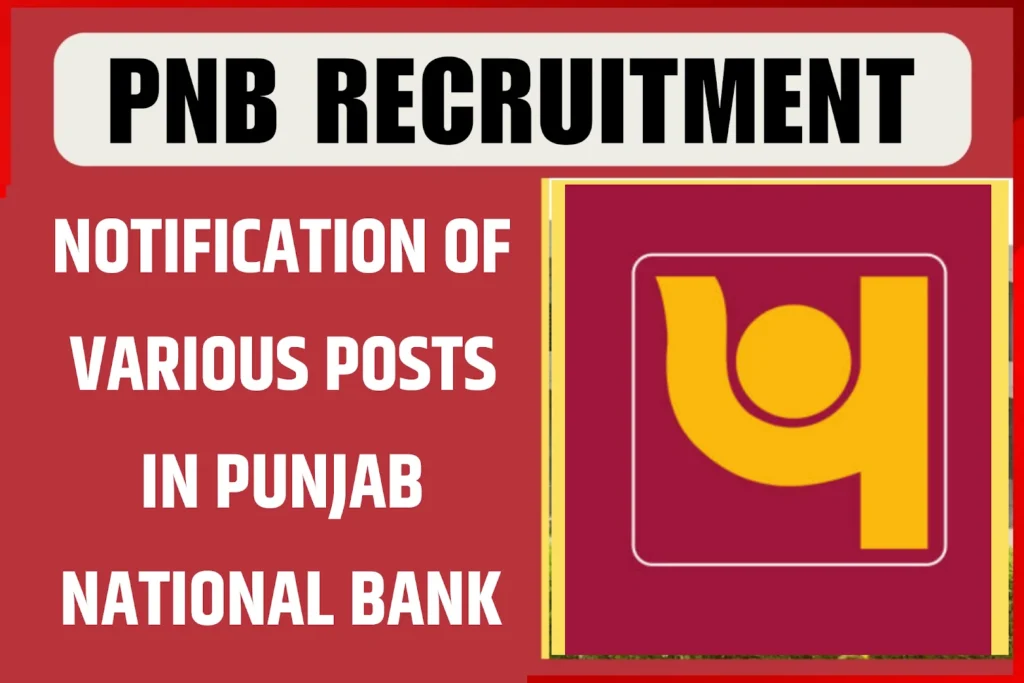 Punjab National Bank Specialist Officer Recruitment 2024