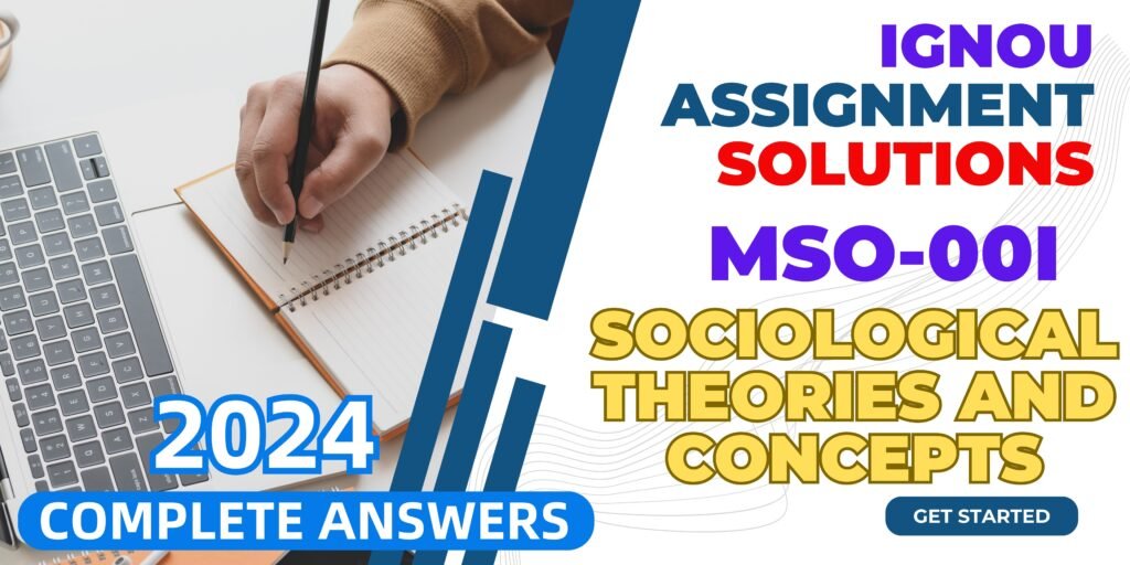 IGNOU MA Sociology Assignment Solutions 2024