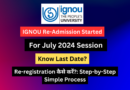 IGNOU Re registration process