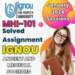 MA History IGNOU MHI-101 Assignment Solutions