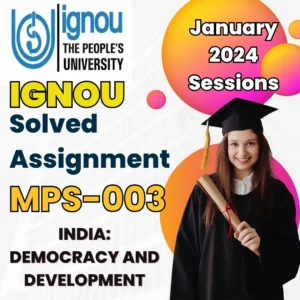 IGNOU MPS-003 Assignment Solution