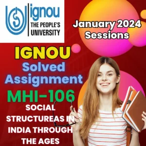 ignou history assignment solution mhi 106