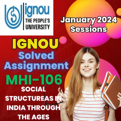 ignou history assignment solution mhi 106