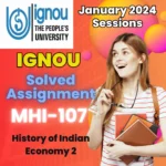 MA History IGNOU MHI-107 Assignment Solution