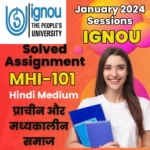 MA History IGNOU MHI-101 Assignment Solution (Hindi Medium)