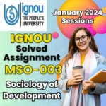 MA Sociology IGNOU MSO-003 Assignment Solution