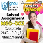 MA Sociology IGNOU MSO-002 Assignment Solution