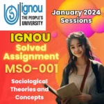 MA Sociology IGNOU MSO-001 Assignment Solution